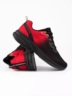 Sportowe buty męskie czarno-czerwone DK