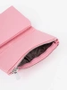 Mały różowy portfel damski z ekoskóry
