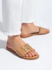 Classic Brown Slide Sandals