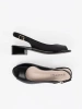 Black Elegant Low Heel Sandals