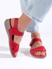 Lightweight Red Platform Sandals