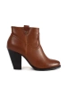 Brown heeled ankle boots