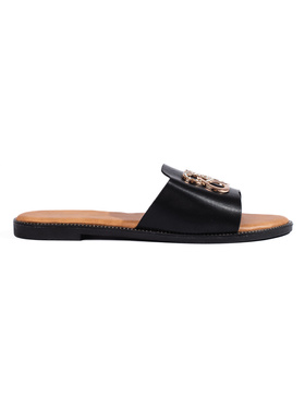 Chic Black Slide Sandals