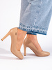 Classic Beige High-Heel Pumps by Sergio Leone