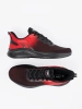 Black red lightweight men's sports shoes