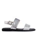 Sparkling Silver Flat Sandals