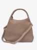 Elegant Dark Beige Handbag with Cosmetic Bag Inside