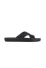 Men's black pool slides