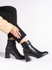 Chic Black Heeled Ankle Boots