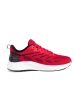 Vibrant Red Mesh Athletic Sneakers