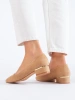 Classic Beige Low Heel Pumps