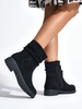 Stylish Black Western Ankle Boots