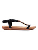 Black Lightweight Flat Sandals