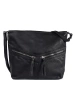 Black shoulder bag with adjustable strap