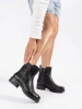 Black Leather Ankle Boots by Sergio Leone