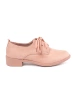 Light Pink Lace-up Loafers