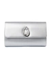 Silver clutch with silver elements