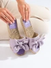 Purple Bow Tie Slides