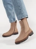 Suede Beige Chelsea Boots