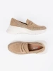 Beige shoes with thick sole