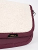 Burgundy Sherpa Satchel Bag