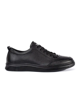 Low-Top Faux Leather Sneakers