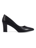 Chic Black Block Heel Pumps by Sergio Leone