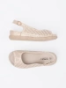 Light gold comfortable sandals