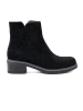 Simple Black Ankle Boots with Comfortable Heel