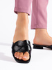 Black Cross-Strap Sandals