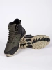 Men's green-black trekking shoes