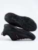 Trekking Boots with Thick Soles in Black and Red Aqua Softshell