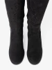 Suede Black Over-the-Knee Boots