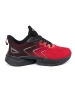Black and red sports shoes