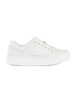 White Leather High-Platform Sneakers