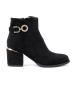 Black women's ankle boots with elegant buckle