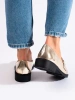 Golden Slip-On Shoes