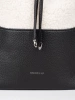 Black Shearling-Style Handbag