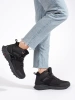 Czarne ocieplane buty trekkingowe