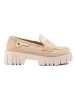 Soft Beige Suede Loafers