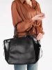 Large black handbag with extra strap