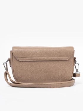 Beige Crossbody Bag with Heart