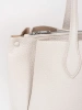 Jasnobeżowa torebka shopper z ekoskóry