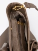 Torba shopper taupe z zapięciem