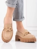 Beige platform shoes
