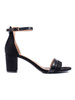 Chic Black Block Heel Sandals