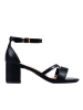 Elegant Black Block Heel Sandals Potocki