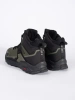 Men's green-black trekking shoes