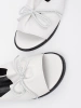 White flat bow slides