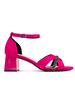 Fuchsia Suede Sandals